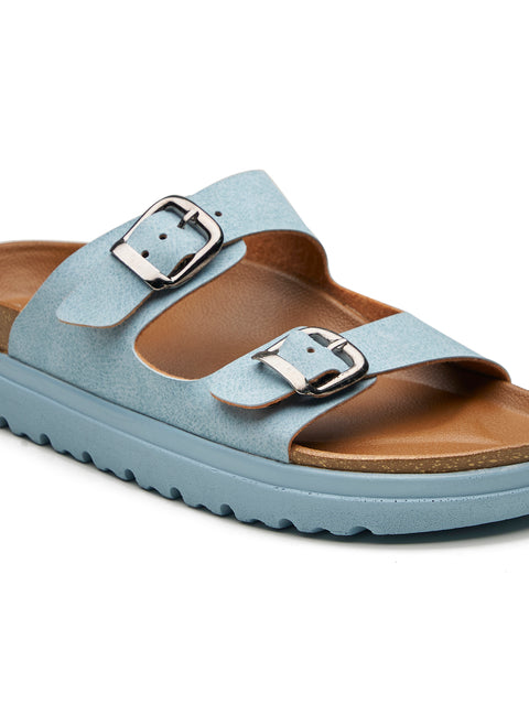 Women Dual Tone Open Toe Casual Sandals