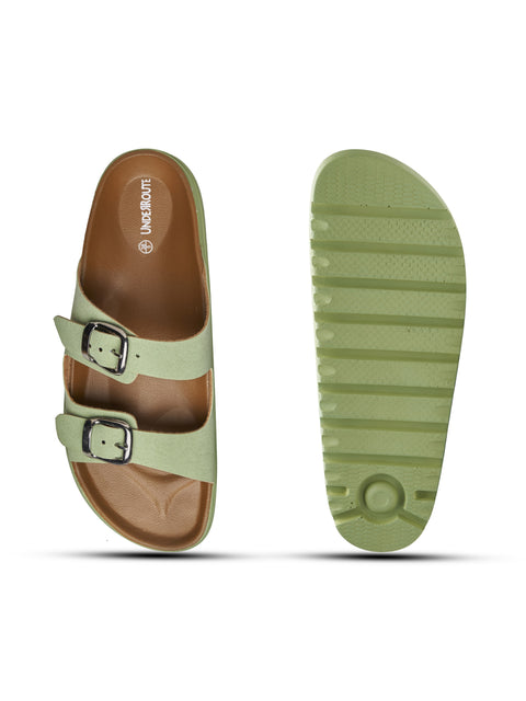 Women Dual Tone Open Toe Casual Sandals