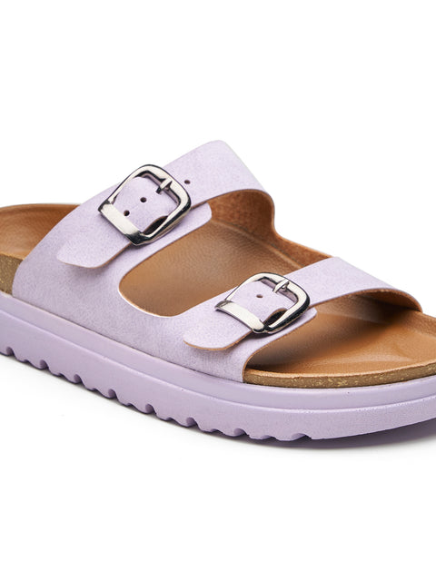 Women Dual Tone Open Toe Casual Sandals