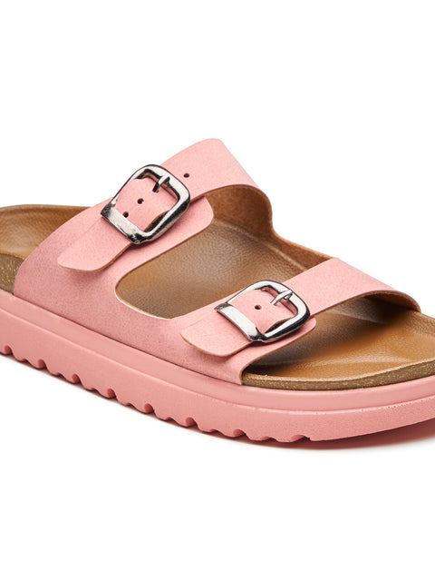 Women Dual Tone Open Toe Casual Sandals
