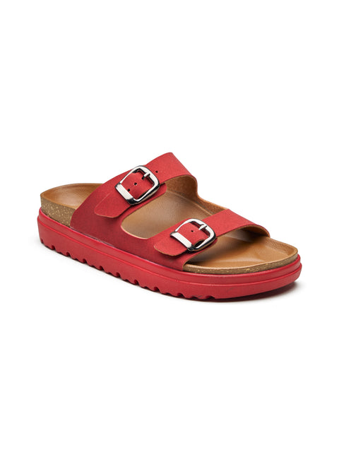 Women Dual Tone Open Toe Casual Sandals
