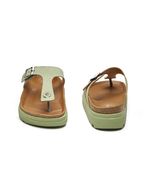 Women Dual Tone Casual Thong Sandals