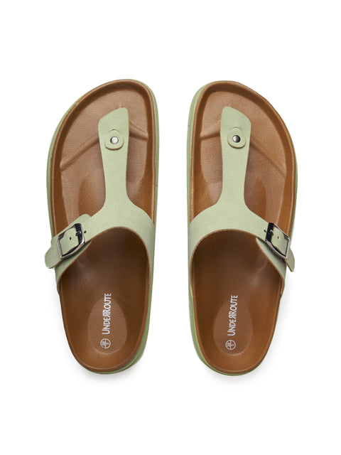 Women Dual Tone Casual Thong Sandals