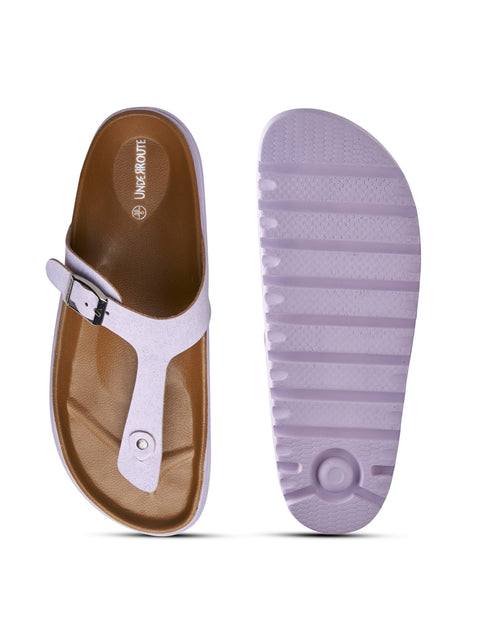 Women Dual Tone Casual Thong Sandals