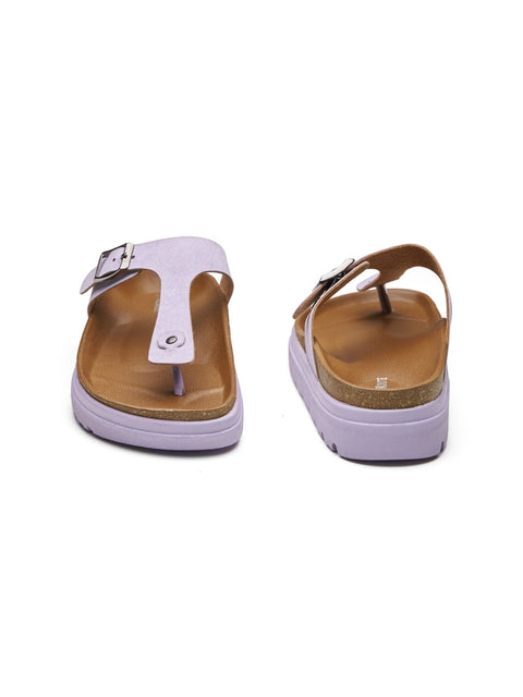Women Dual Tone Casual Thong Sandals