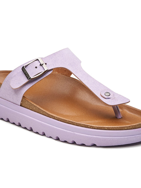 Women Dual Tone Casual Thong Sandals