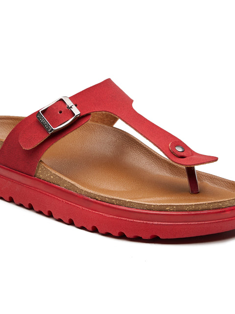 Women Dual Tone Casual Thong Sandals
