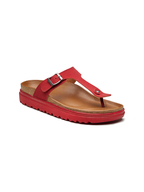 Women Dual Tone Casual Thong Sandals