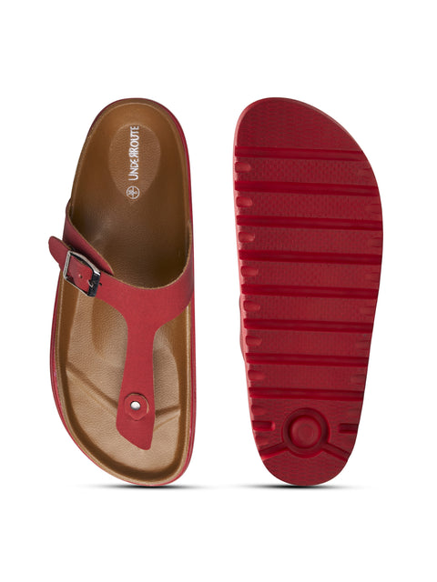 Women Dual Tone Casual Thong Sandals