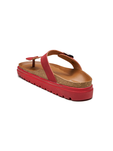 Women Dual Tone Casual Thong Sandals