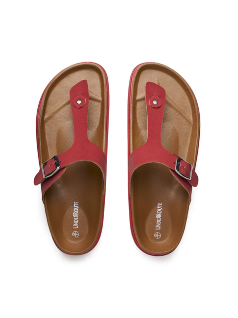 Women Dual Tone Casual Thong Sandals