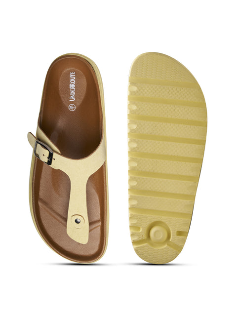 Women Dual Tone Casual Thong Sandals