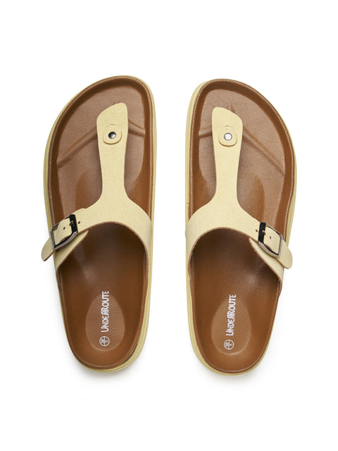 Women Dual Tone Casual Thong Sandals