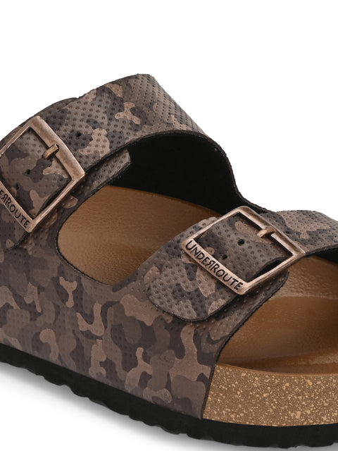 Men Casual Open Toe Camo Sandals