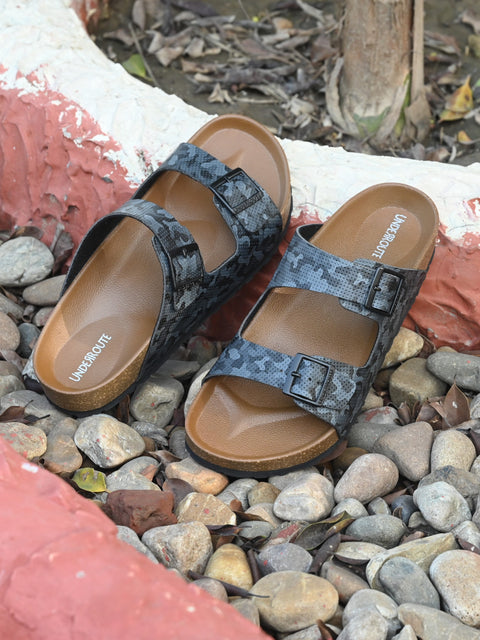 Men Casual Open Toe Camo Sandals