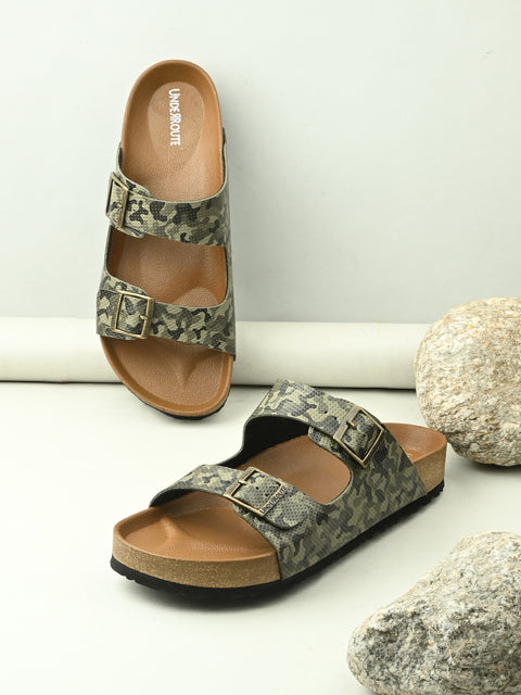 Men Casual Open Toe Camo Sandals