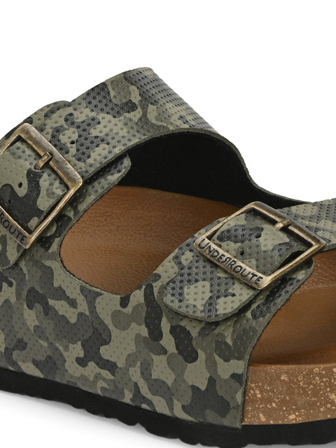 Men Casual Open Toe Camo Sandals