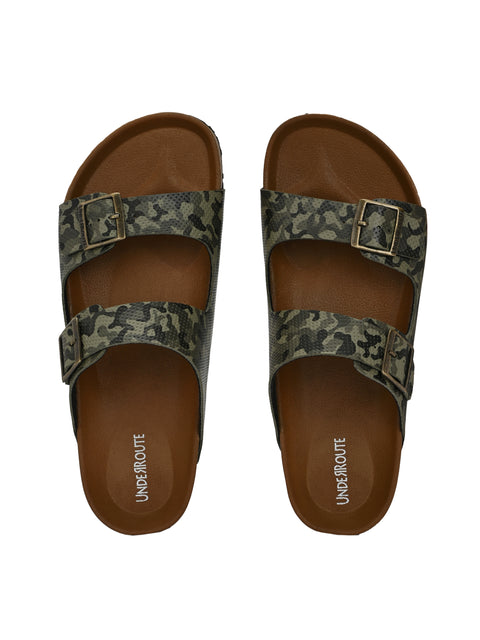 Men Casual Open Toe Camo Sandals