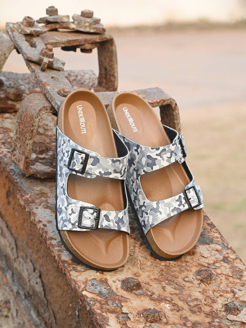 Men Casual Open Toe Camo Sandals
