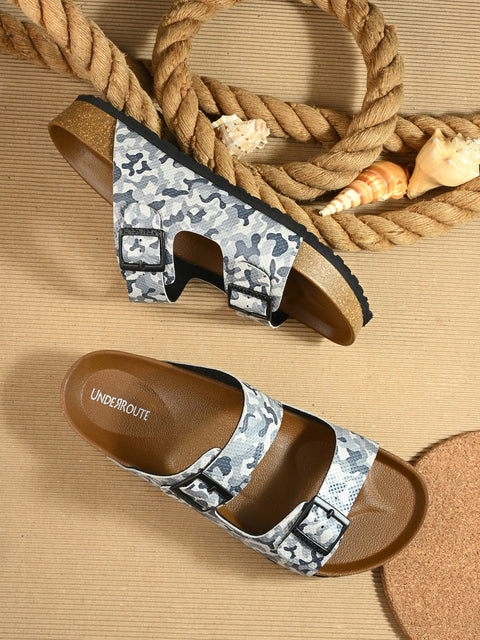 Men Casual Open Toe Camo Sandals