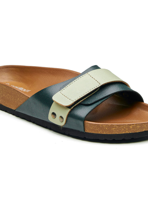 Women Casual Dual Color Open Toe Sandals