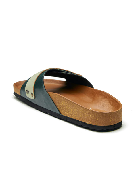 Women Casual Dual Color Open Toe Sandals