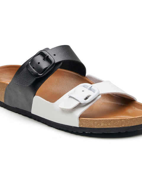 Women Casual Dual Color Open Toe Sandals