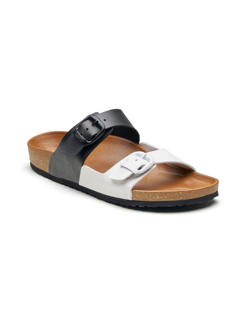 Women Casual Dual Color Open Toe Sandals