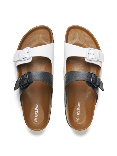 Women Casual Dual Color Open Toe Sandals