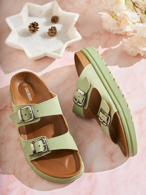 Women Dual Tone Open Toe Casual Sandals