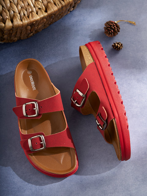 Women Dual Tone Open Toe Casual Sandals