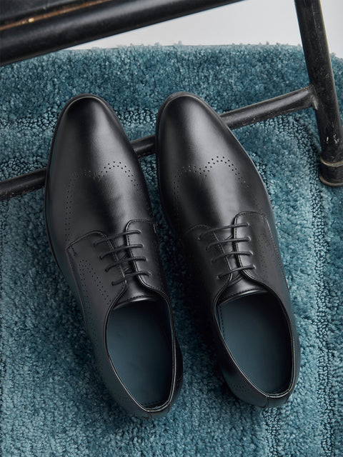 Underroute INV-02 Men's Formal Lace-Up Shoes - Black