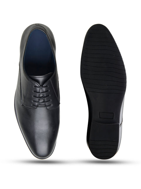 Underroute INV-01 Men's Formal Lace-Up Shoes - Black lifestyle