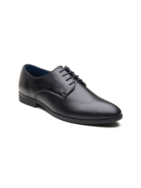Underroute INV-02 Men's Formal Lace-Up Shoes - Black side