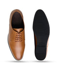 Underroute INV-01 Men's Formal Lace-Up Shoes - Tan lifestyle