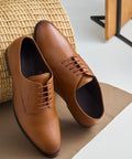 Underroute INV-01 Men's Formal Lace-Up Shoes - Tan