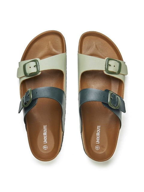 Women Casual Dual Color Open Toe Sandals