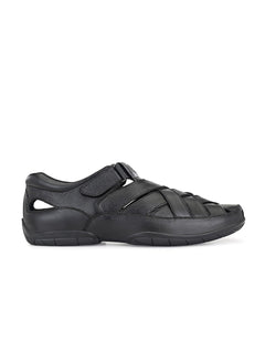 Underroute 66081 Men's casual sandals in Black and Tan - UK sizes 6-11