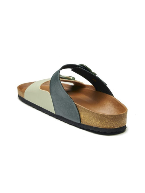 Women Casual Dual Color Open Toe Sandals