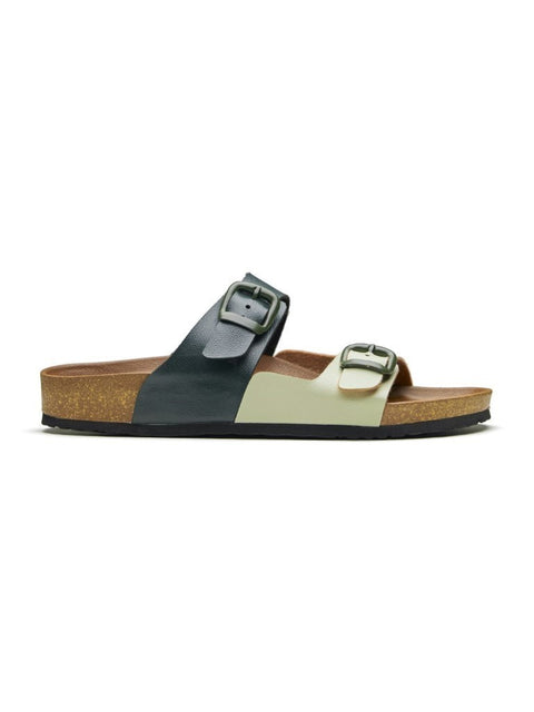Women Casual Dual Color Open Toe Sandals